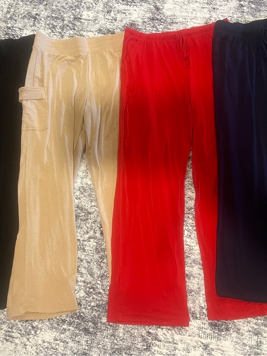 Amazon Pants - Lot of 4 Lounge Pants in Black, Navy, Beige and Red